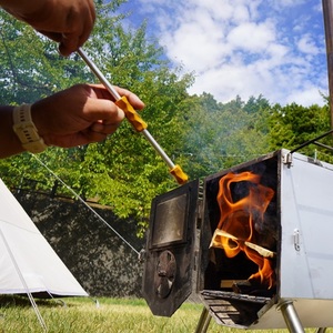 Shin Fire Blow, foyer en aluminium léger, portable et durable, pique à feu de camp, souffleuse idéale pour poêle à bois, cheminée - Product Image 6