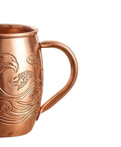 Drink Cocktail Serving <b>Mug</b> Medium Size Metal Handle Engraved Design <b>Copper</b> <b>Mug</b> for Home Metal Julep Cup for Crushed Ice - Product Image 5