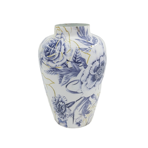 New Arrival Metal Round <b>Flower</b> Vase Floral Enamel Finishing Luxury Design <b>Flower</b> Pot for Home & Wedding Decoration Handmade - Product Image 1