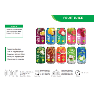 Vinut 100% Jus de cajou avec pulpe, 490ml (paquet de 24)-Vrais jus de fruits, riche en vitamine C, sans sucres ajoutés, sans arômes artificiels - Product Image 5