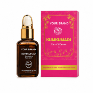 Kumkumadi Facial Serum Premium Botanical Skincare Formula Natural Oil Blend Private Label Cosmetic <b>Herbal</b> <b>Supplements</b> - Product Image 4