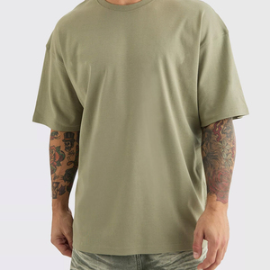 Top Selling Men's Boxy T-Shirts Custom Logo Front High Quality 100% Cotton Loose Fit O-Neck <b>Short</b> <b>Sleeve</b> Anti-Wrinkle 180g - Product Image 1