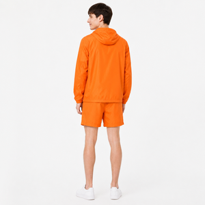 Ensemble de survêtement sportif personnalisé pour hommes : veste coupe-vent et short en nylon – Fournisseur en gros - Product Image 2