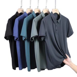 Prix de gros Golf pour hommes pour chemises Style unique à manches courtes Vêtements décontractés solides 100% coton tricoté respirant Comfort Street - Product Image 5