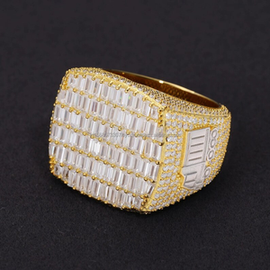 Fine Jewelry Collection Hip Hop <b>Custom</b> <b>Ring</b> Trending Design Crafted in 925 Sterling Silver With High Quality Moissanite Diamonds - Product Image 2