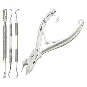 Professional Luxurious 4pc Carbon Steel 14cm <b>Nail</b> Nipper Set Child Lock for Thick Ingrown Rough <b>Nails</b> Dual-Sided Cuticle Trimmer - Product Image 1