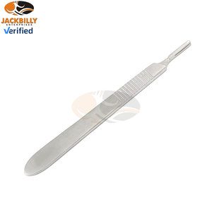 Cuchillo Bisturí de Acero Inoxidable Premium con Mango, 20 Hojas Quirúrgicas Estériles, Corte Duradero, Resistente a la Oxidación, Certificado CE, Profesional - Product Image 2
