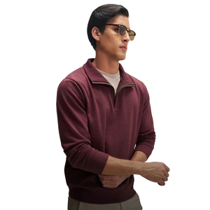 Sudadera de hombre con media cremallera, mezcla de algodón suave, jersey informal deportivo para gimnasio, entrenamiento, correr, actividades al aire libre - Product Image 2