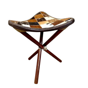 Taburete de caza plegable de cuero premium, proveedor al por mayor, OEM, marca personalizada, muebles de calidad de exportación a bajo precio - Product Image 1