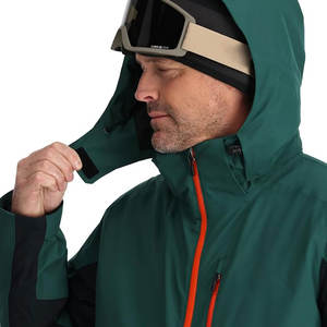 Chaqueta de Esquí de Nieve de Diseño Personalizado de Primera Calidad, Chaqueta Informal de Lona con Cierre, Cuello Alto, Logotipo Frontal, Transpirable, para Hombre, Invierno - Product Image 4