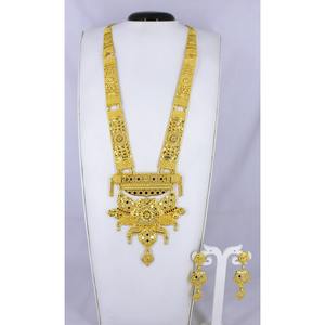 Fournitures de bijouterie pour femmes bijoux indiens parure de bijoux de mariage Dubai en plaqué or vente en gros de boucles d'oreilles dubai en cuivre - Product Image 5