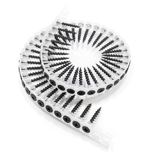 Tornillos para paneles de yeso metálicos ensartados para máquina atornilladora automática, acabado de fosfato negro, rosca estándar, cabeza de trompeta - Sujetadores THV - Product Image 4