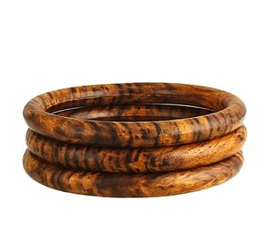 Minimal Boho Wooden <b>Bangle</b> <b>Bracelet</b> for Women Rustic Vintage Style Daily Wear Party & Festive Custom Ethnic Fashion Jewelry Cuff - Product Image 1