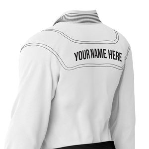 Kimono de combat blanc multicolore de haute qualité 450 g/m² Shoyorol Gl Batch # Kimono de Jiu-Jitsu Brésilien 60 Fighter Rank, Kimono de Karaté - Product Image 2