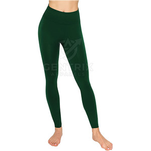 Leggings tricotés taille haute pour femmes, style tendance, légers, séchage rapide, confortables pour le yoga et l'entraînement, tissu Spandex/Polyester - Product Image 4