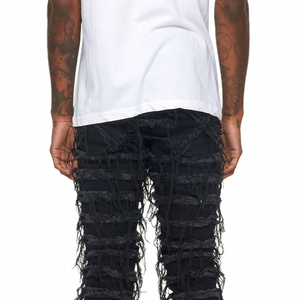 Casual Fashion Custom Design <b>Jeans</b> Pants For Men High Quality Vintage Customizable Design <b>Work</b> And Outdoor Wear Denim Pants - Product Image 6
