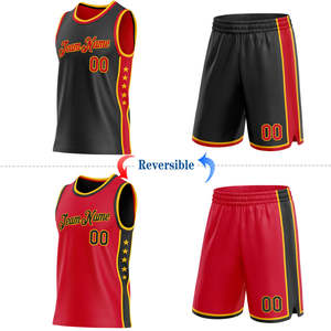 Reversible Basketball Uniform Set Custom Double Layer Mesh Jersey Shorts Premium Teamwear Bulk Wholesale Manufacturer OEM/ODM - Product Image 1