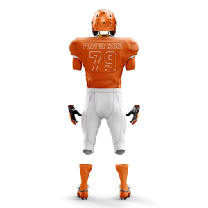 Conjunto de Fútbol Americano de Diseño Liso Hecho de Poliéster 2025, Hecho en Pakistán, Totalmente Sublimado, Uniforme Más Vendido, Camiseta de Fútbol Americano - Product Image 3