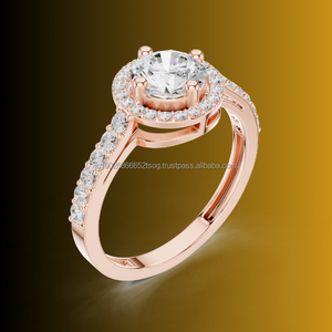 MOON JEWELS Anillo de doble tono CZ de 10K en combinación de plata y oro - Product Image 1