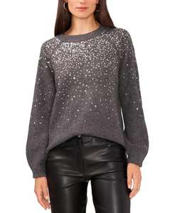 Maglione donna con paillettes a maniche Raglan | Vince Camuto - Product Image 1