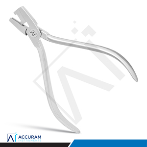 Alicate para formar ligaduras de ortodoncia Accuram de 12.5 cm con inserto de carburo de tungsteno, instrumento dental para doblar alambres de arco, acero inoxidable, CE - Product Image 2