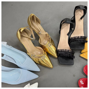 Nouvelles sandales décontractées à talons pour femmes, expédition aléatoire, vente en gros directe d'usine pour les détaillants de chaussures en ligne - Product Image 3