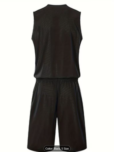 Blank Double Sided Mesh Basketball Jersey Reversible Basketball Jersey Sports Basketball Uniform Set - Product Image 6