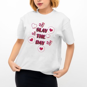 Camiseta estampada de algodón 100% para mujer, camiseta de verano de color azul cielo para mujer, camiseta de manga corta para mujer, hecha en Bangladesh - Product Image 4
