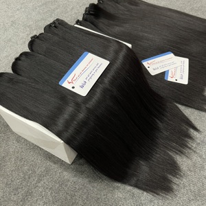 Fournisseur Populaire 2026 Extensions de cheveux à trame en cheveux humains vierges vietnamiens ultra-lisses double tirage, lots de cheveux bruts noirs - Product Image 3