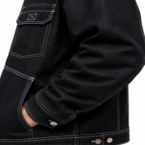 Men's Denim Jacket Premium Denim Modern Style Casual Wear Durable Quality Urban Fashion Export Quality Custom Made Jacket - Product Image 4
