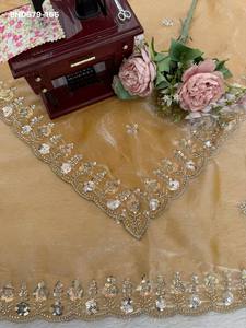 Colección elegante de última tendencia, sari y blusa exclusivos de seda con bordados de hilo y lentejuelas, proveedor de Surat. - Product Image 2