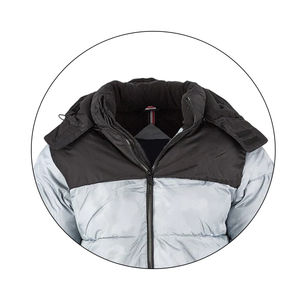 Chaqueta de Lona Ligera para Hombre, a la Moda, con Capucha, Impermeable, para Invierno, de Uso Casual, con Cuello Alto - Product Image 4