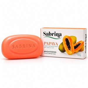 Jabón Facial Aclarante Sabrina Papaya 90g con Vitamina C y E para Todo Tipo de Piel - Product Image 1