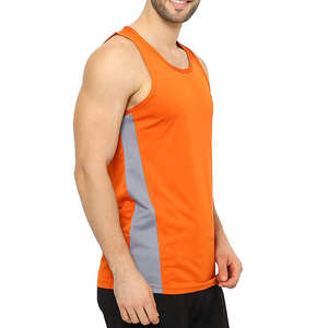 Débardeur de sport pour homme avec logo personnalisé, 100 % coton, coupe ajustée, respirant, sans manches, tricoté, style décontracté, meilleur prix - Product Image 5