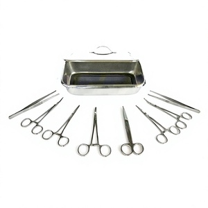 Kits de pansements chirurgicaux professionnels certifiés CE de classe I avec pinces et boîte en acier inoxydable par REEAX ENTERPRISES - Product Image 1