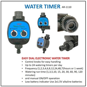 Minuterie d'eau de jardin en plastique facile à installer pour pelouse et jardinage domestique automatique Système d'arrosage automatique - Product Image 6