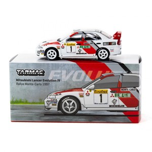 Tarmac Works T64G-076-97MCR01 1/64 Mitsubishi Lancer Evolution IV Rallye Monte-Carlo 1997, Modelo a Escala de Auto de Colección - Product Image 3
