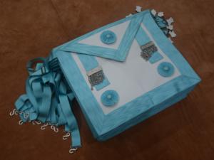 Tabliers de Maître Maçon Maçonnique / Tablier de Maître Maçon en Peau d'Agneau, Régalia Maçonnique - Product Image 4