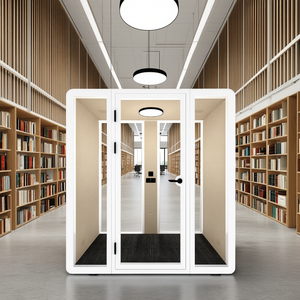 Duo HIPOD : Cabines Acoustiques Modulaires pour Bureau, Mobilier Intérieur pour un Environnement de Travail Optimal avec Excellente Absorption Sonore - Product Image 3