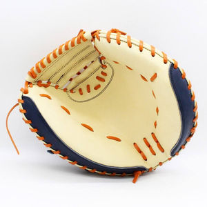 Guantes de receptor de béisbol de cuero suave, manopla de entrenamiento, manopla de receptor de béisbol, guante deportivo de cuero duradero, guantes de receptor. - Product Image 1