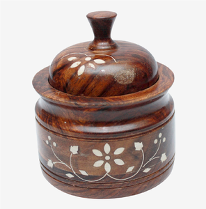 Ustensiles de cuisine, pot à sucre en bois rond, pot de rangement pour assaisonnements, design moderne - Product Image 1