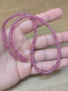 Cuentas Redondas de Zafiro Rosa AAA de 4 mm, Cuentas Facetadas para la Elaboración de Joyas, Marca Lustre, Certificadas por Terceros - Product Image 6