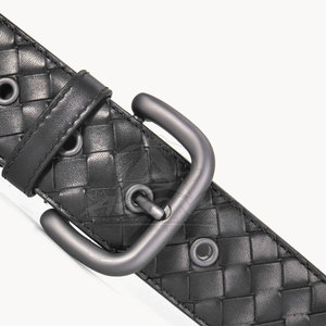Ceinture en cuir de vachette avec boucle en acier, écologique et durable, design décontracté, finition lisse, ajustement confortable, personnalisable - Product Image 5