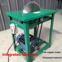 Scie à table portative 220V pour usage domestique, petite scie à bois intégrée pour couper le bois de chauffage et les bûches
