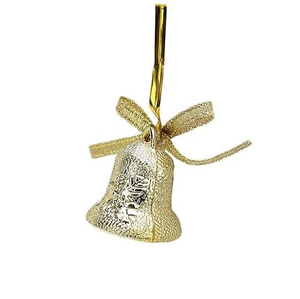 Campana de Metal Hecha a Mano con Acabado Dorado Antiguo de Primera Calidad para Ocasiones Religiosas y Navideñas - Product Image 4