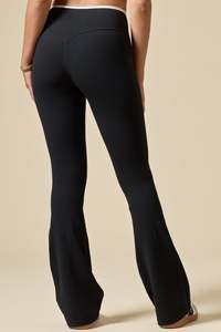 Leggings évasés taille haute pour femmes, pantalon de yoga long, couleur unie, extensible dans quatre directions, taille élastique, design sans couture - Product Image 2