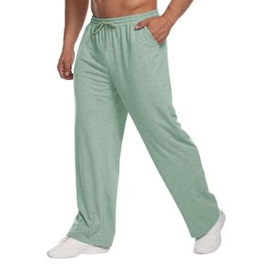 Olive <b>Green</b> Relaxed Men Plus Size Joggers French Terry Open Hem Elastic Waist Athletic Training Pants - Product Image 5