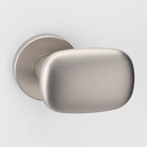 Pomo de Puerta Ovalado de Alta Resistencia, Aleación de Zinc, Diseño Compacto, Redondo, Herraje Interior para Dormitorio, Baño, Oficina, Hotel, Pasillo - Product Image 1