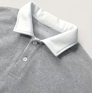 Chemise décontractée pour homme, unie, respirante, avec poche contrastante, manches longues, col boutonné, lavable en machine, style printemps-automne - Product Image 4