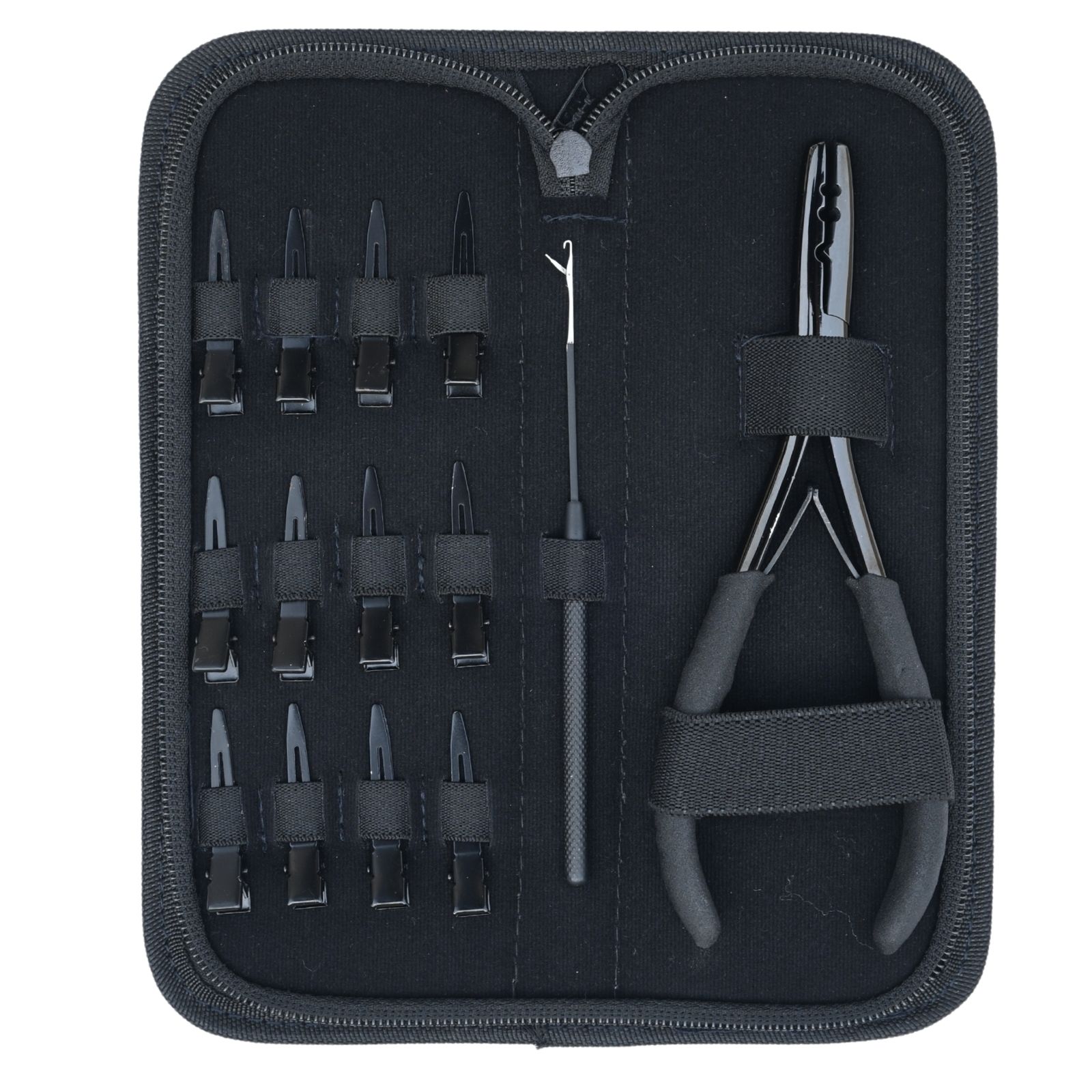 Black hair Extension tools Kit